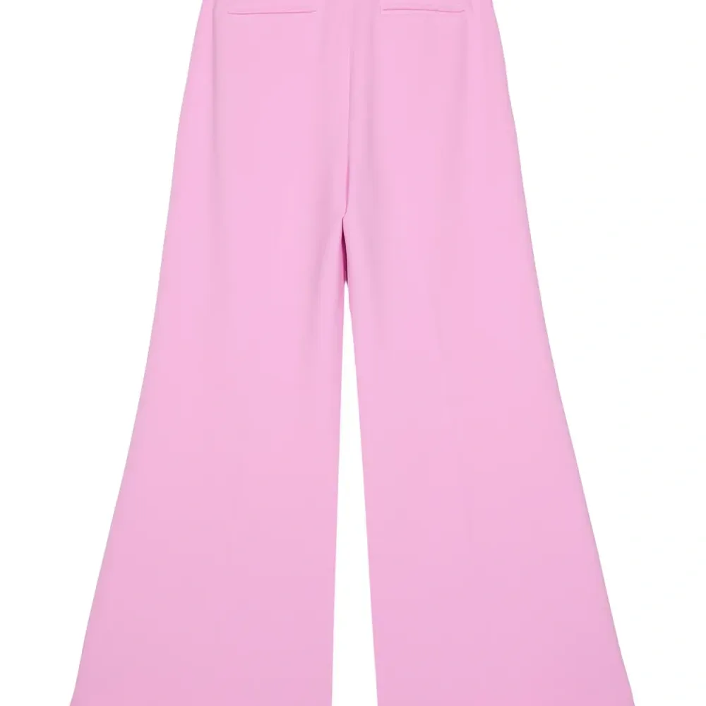 Брюки палаццо со складками