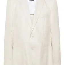 Однобортный пиджак с заостренными лацканами