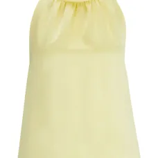 Атласная блузка с вырезом халтер Атласная блузка с вырезом халтер