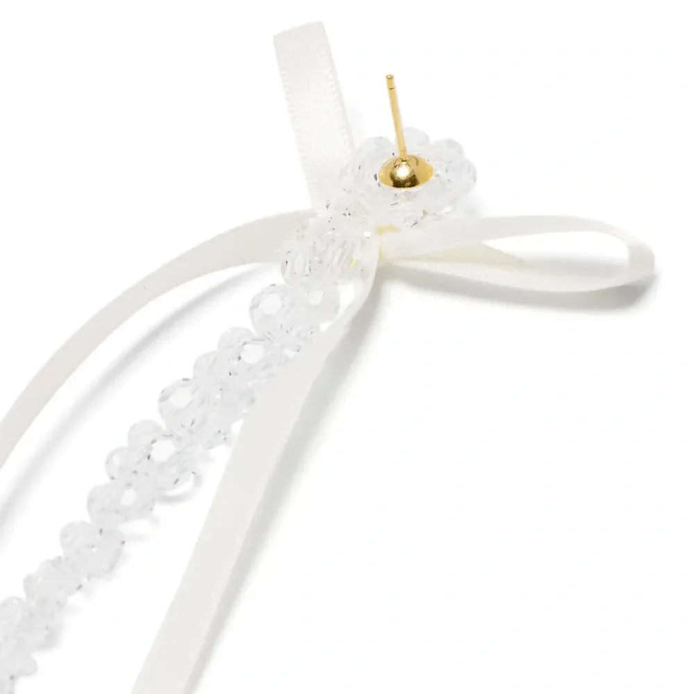 Серьги-подвески с бусинами