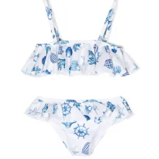 Бикини с оборками и принтом