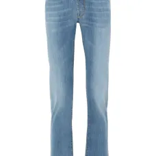 Узкие джинсы с контрастной строчкой