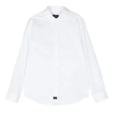 Поплиновая рубашка с длинными рукавами