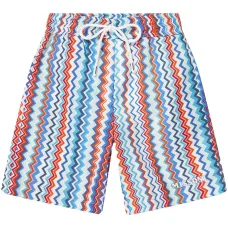 Плавки-шорты с узором зигзаг