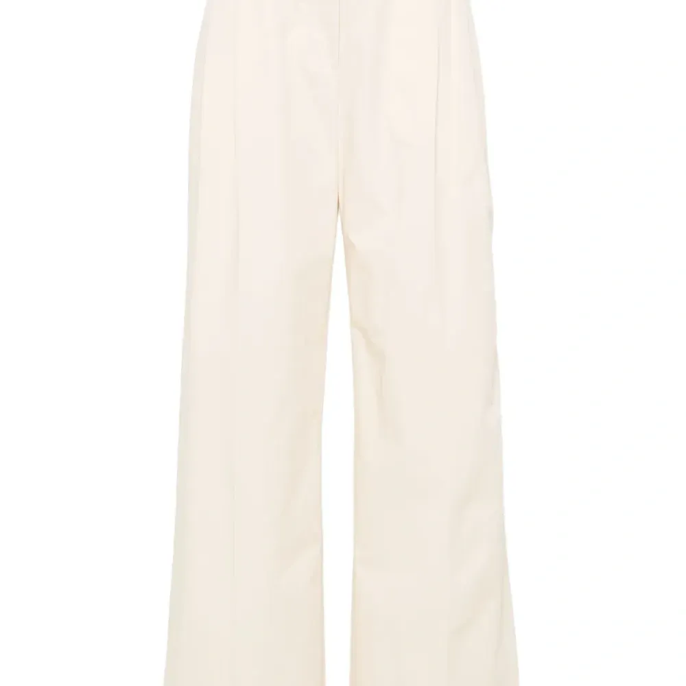 Прямые брюки с вышитым логотипом