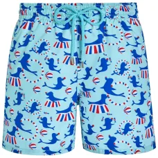 Плавки-шорты с принтом