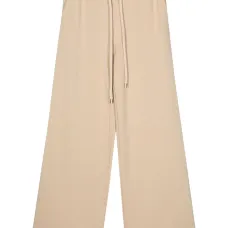 Широкие спортивные брюки с вышитым логотипом Широкие спортивные брюки с вышитым логотипом