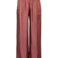 Атласные брюки прямого кроя