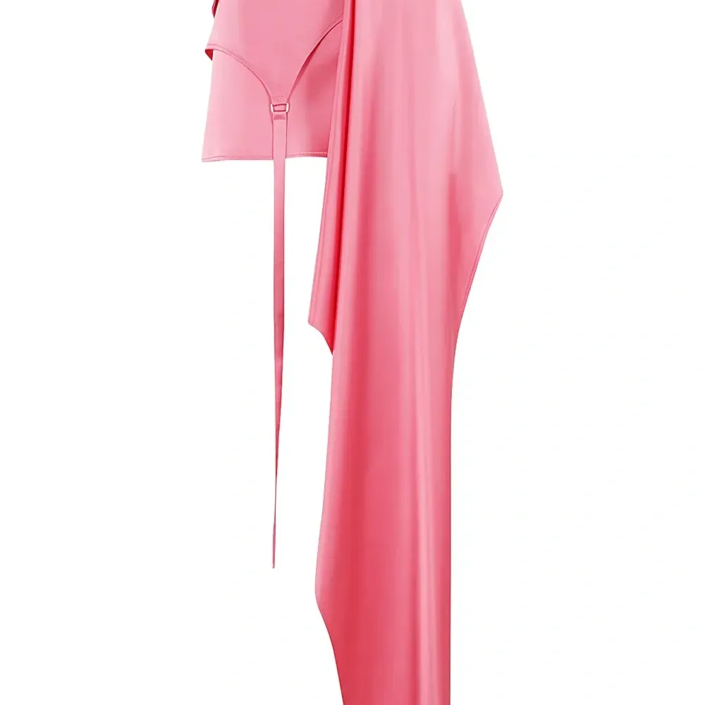 драпированная юбка асимметричного кроя