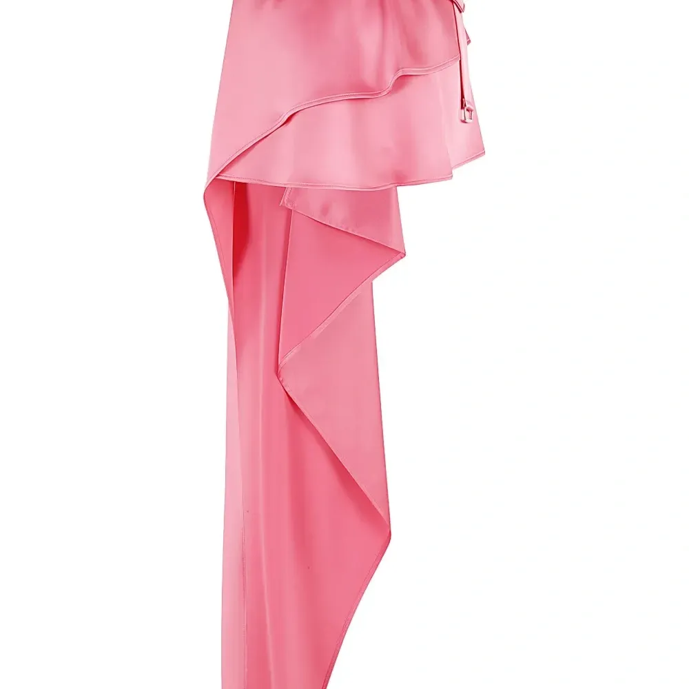 драпированная юбка асимметричного кроя