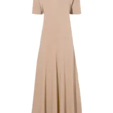 Платье из джерси с короткими рукавами