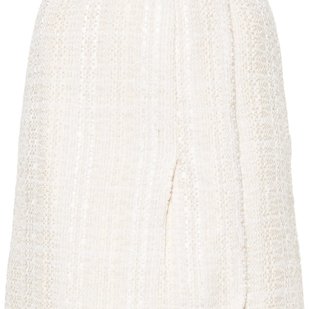 Юбка мини из ткани букле Юбка мини из ткани букле