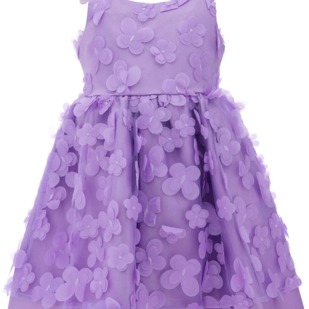 Платье Lago из тюля с цветочной аппликацией