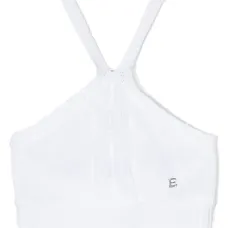 Трикотажный топ с вырезом халтер