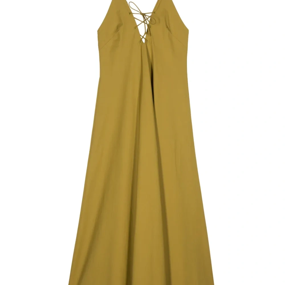 Поплиновое платье макси