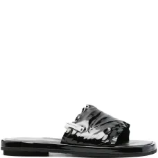 Лакированные шлепанцы