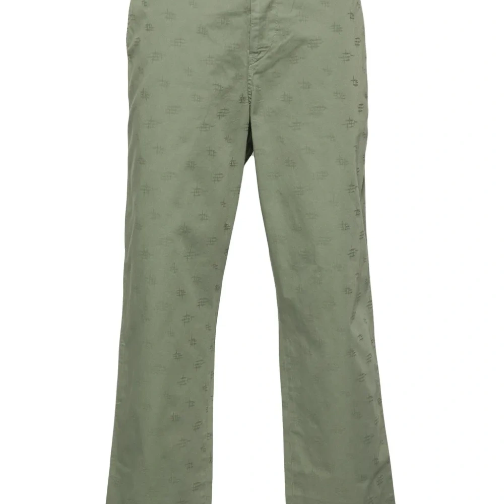 Прямые брюки с жаккардовой монограммой