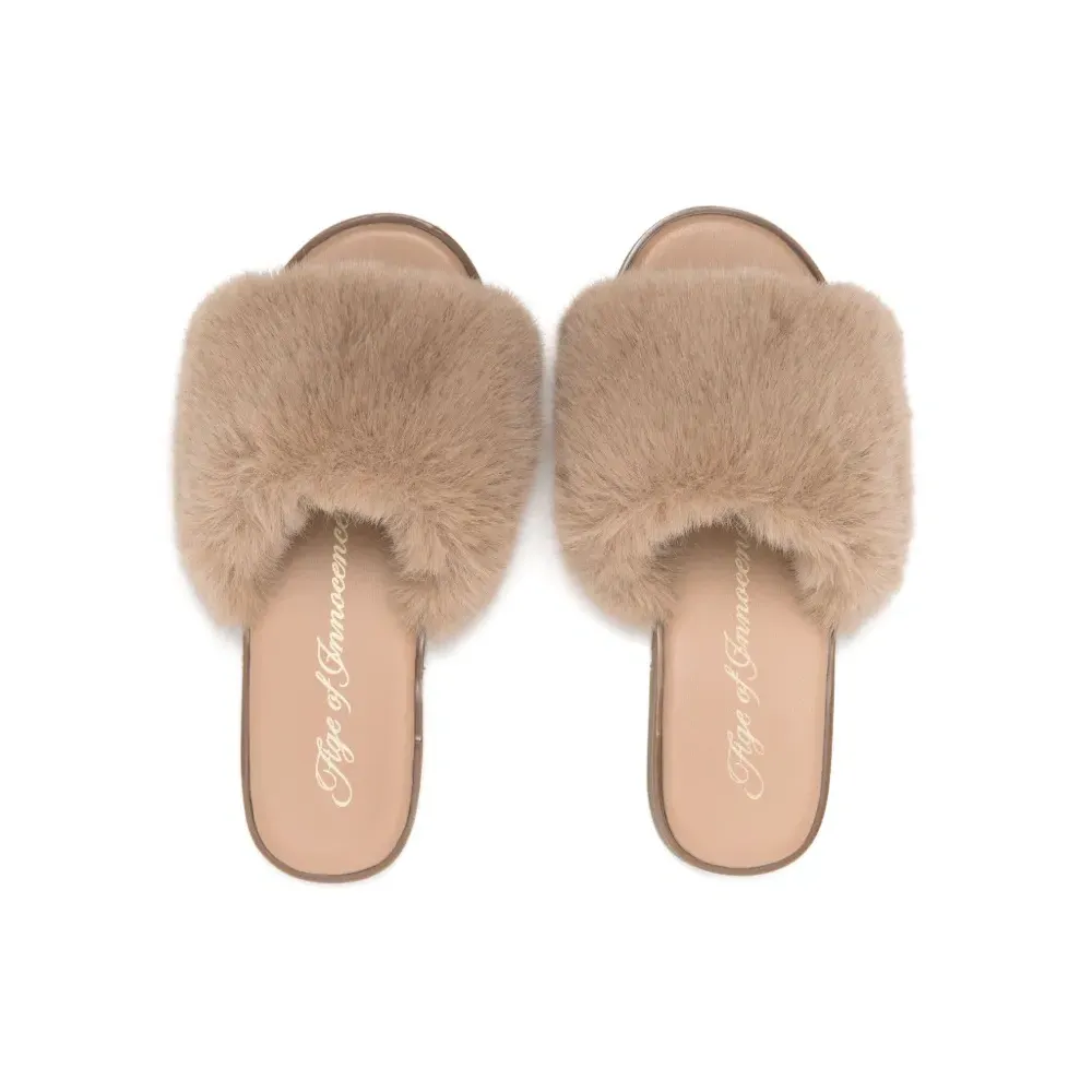 Слиперы Rosalie с искусственным мехом