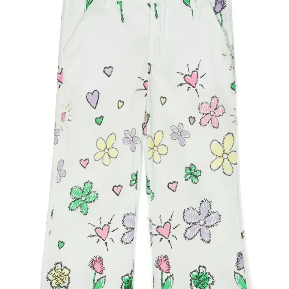 Брюки с цветочным принтом