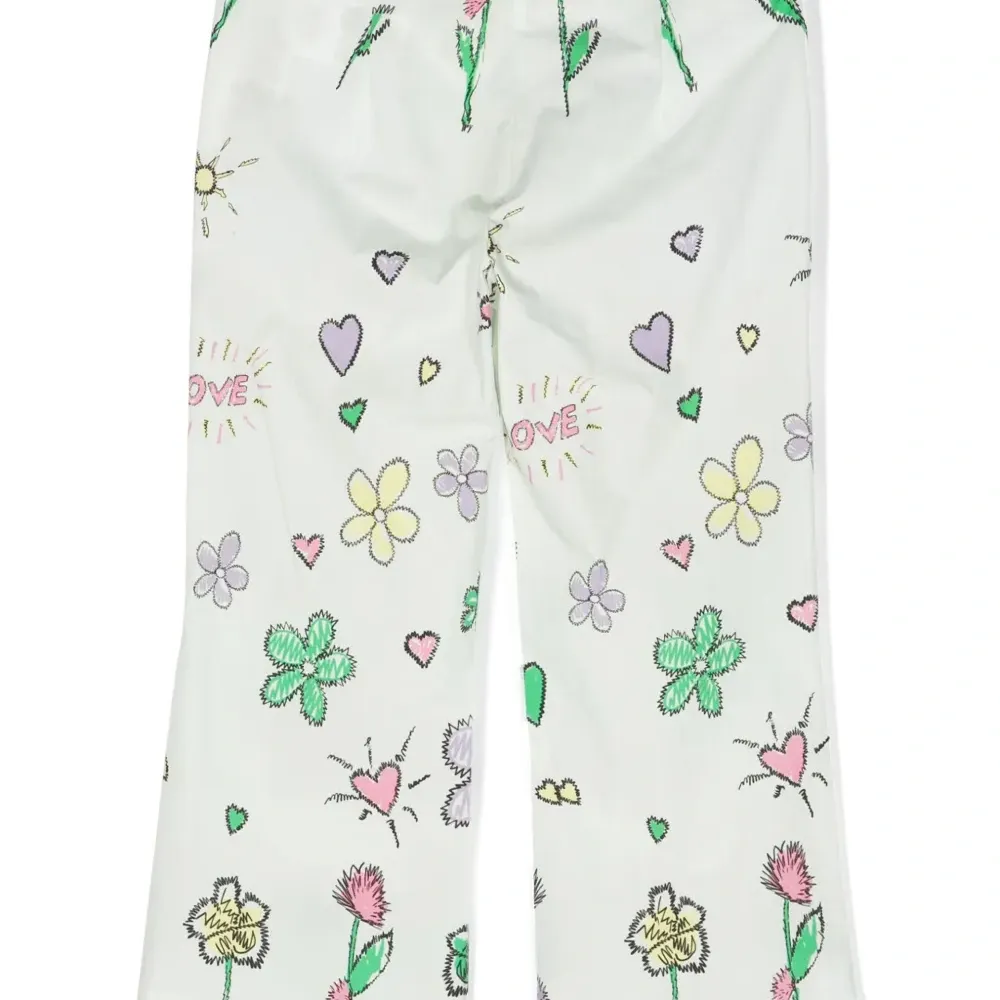 Брюки с цветочным принтом