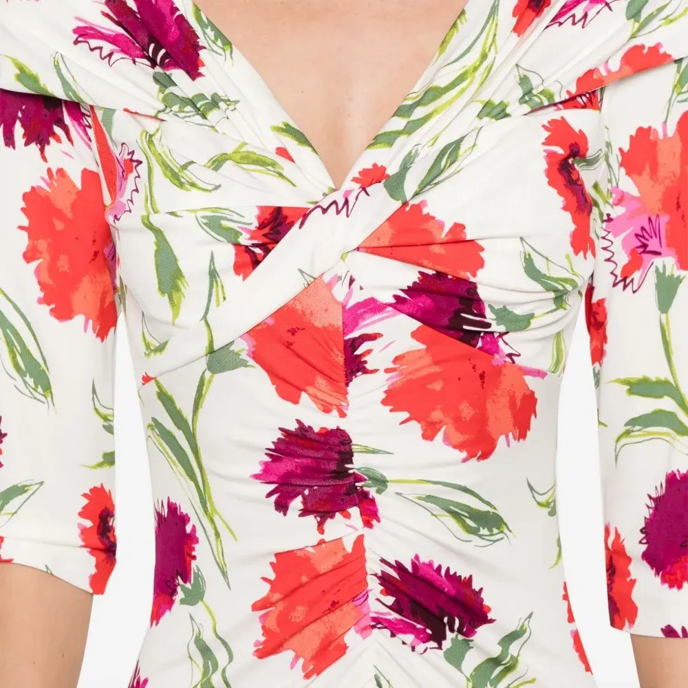 Платье миди Jim с цветочным принтом