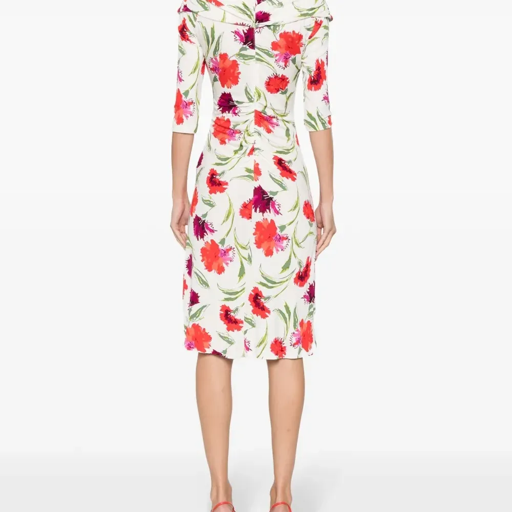 Платье миди Jim с цветочным принтом