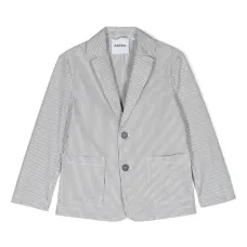 Однобортный пиджак в тонкую полоску