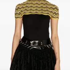 трикотажный топ с узором