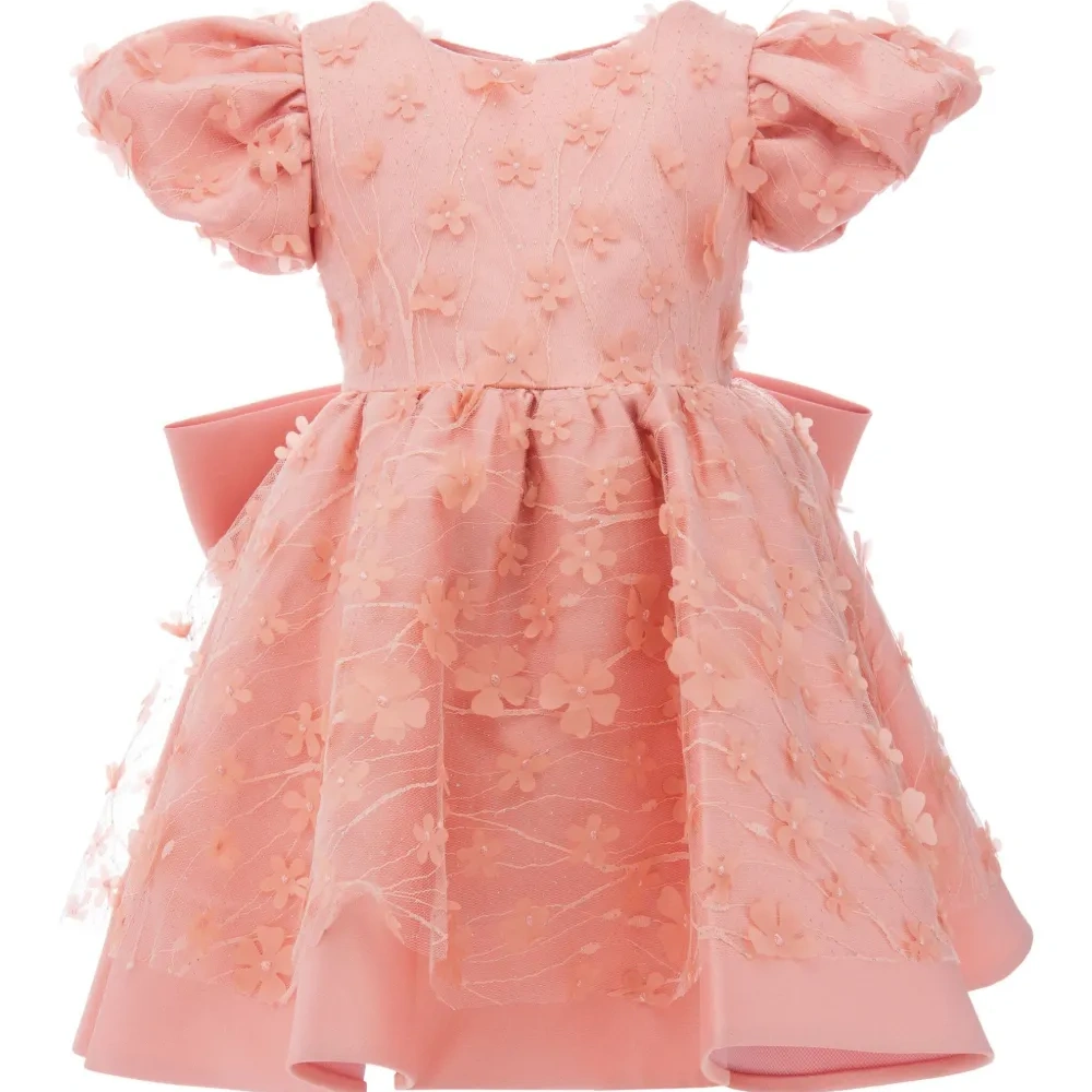 Платье Moneta с цветочной аппликацией