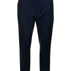 Брюки со складками и манжетами