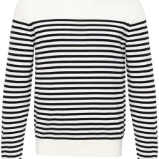 Джемпер из смесовой шерсти в полоску