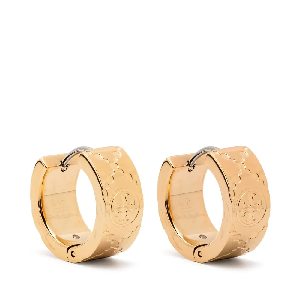 Маленькие серьги-кольца T Monogram