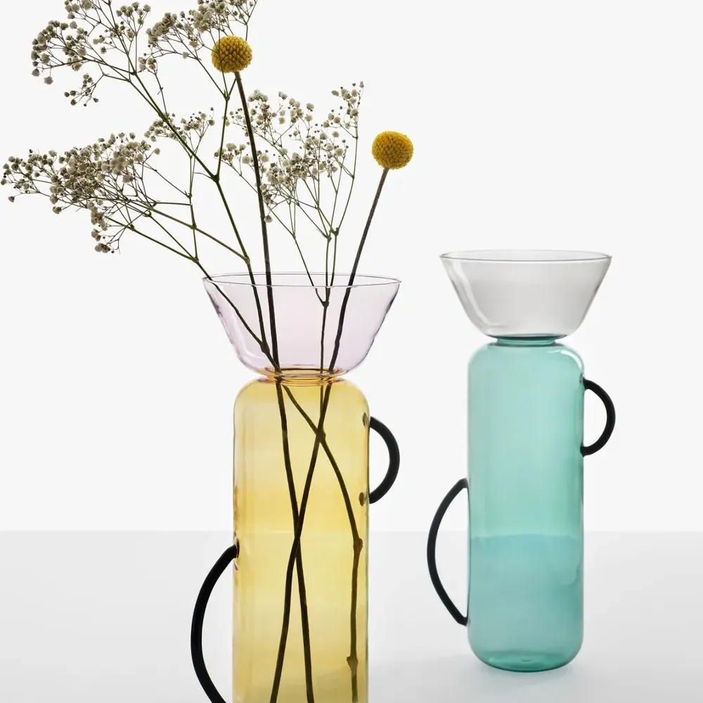 Большая стеклянная ваза Gelée (35 x 14 см)