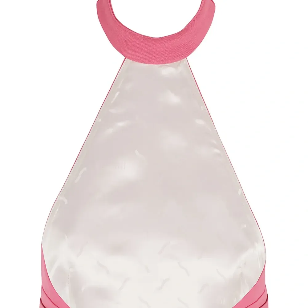 Топ с вырезом халтер и пряжкой