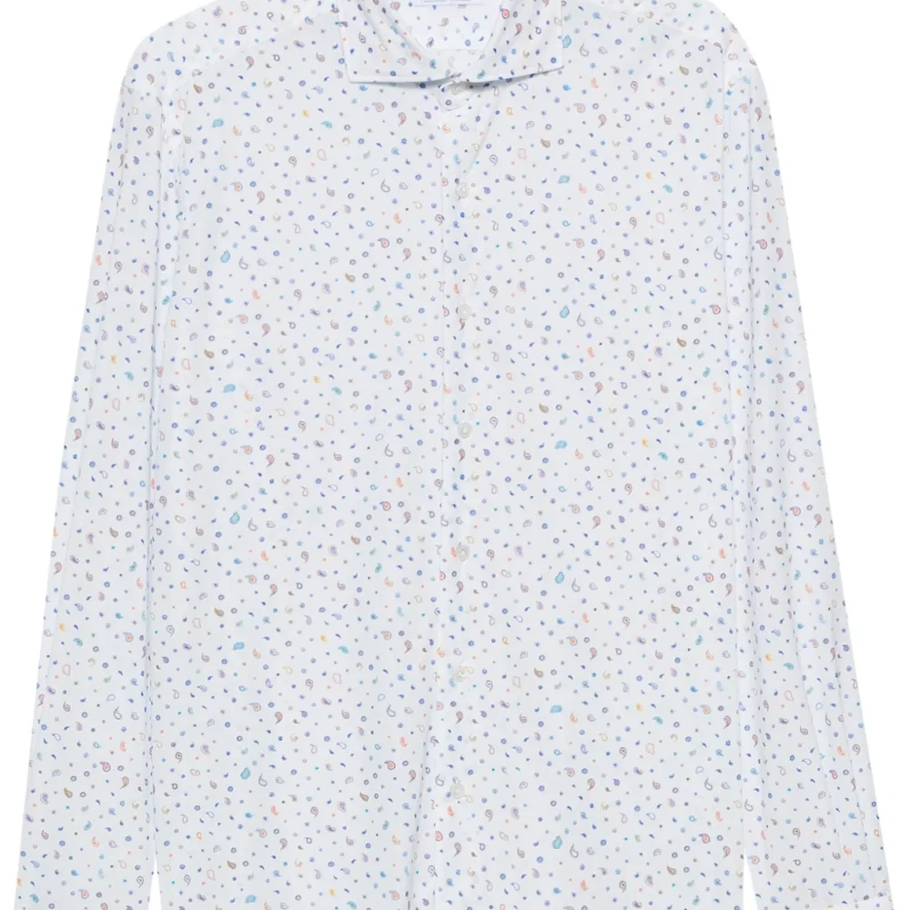 Рубашка с длинными рукавами и принтом пейсли