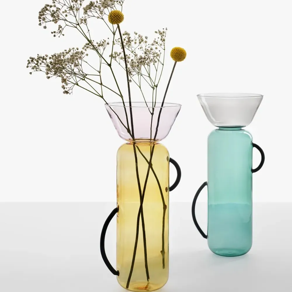 Большая стеклянная ваза Gelée (35 x 14 см)