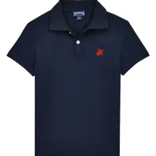 Рубашка поло из органического хлопка с вышитым логотипом Рубашка поло из органического хлопка с вышитым логотипом