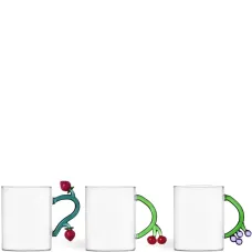 Набор Fruits and Flowers из трех стеклянных кружек Набор Fruits and Flowers из трех стеклянных кружек