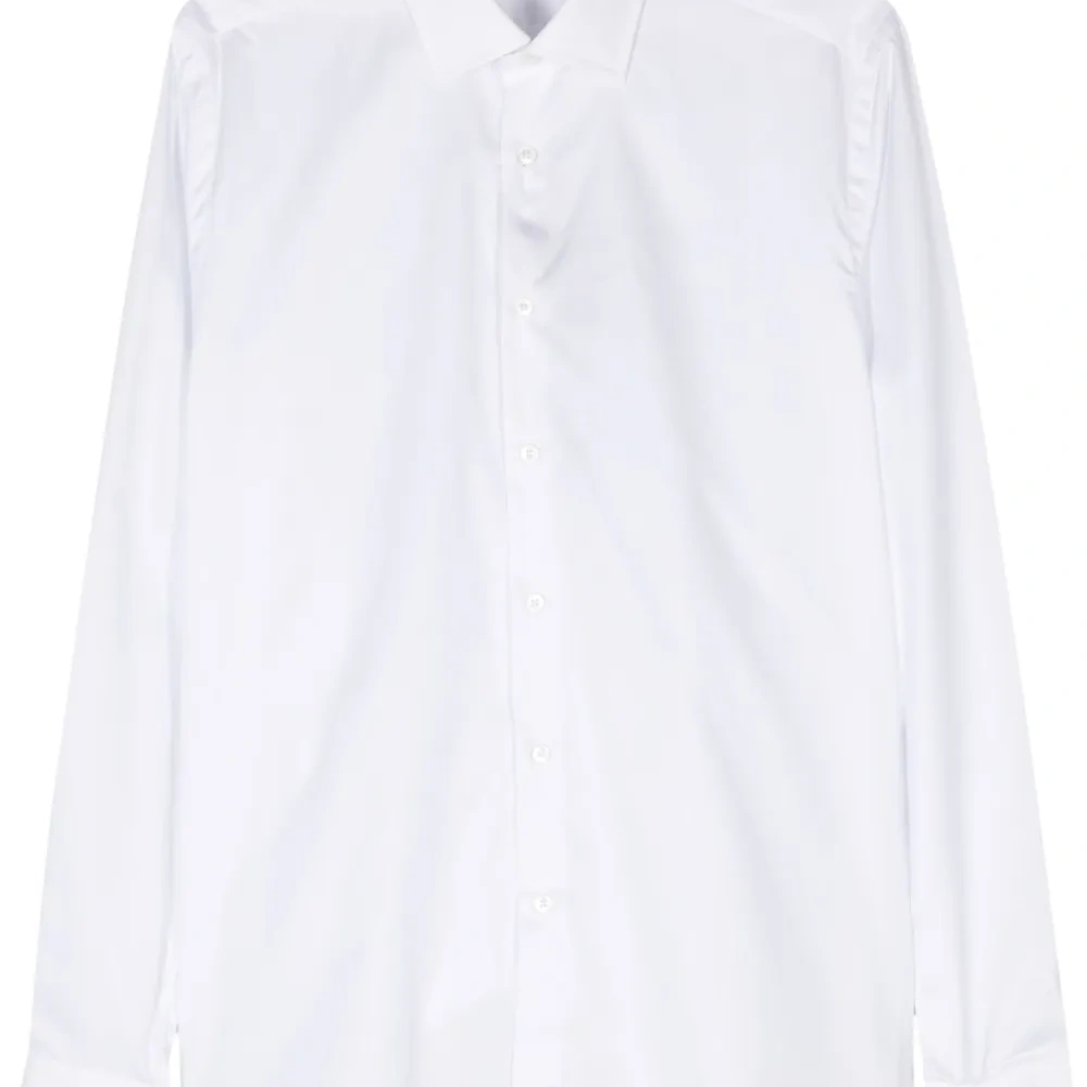 Рубашка с отложным воротником