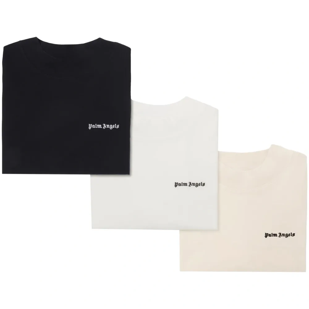 Комплект из трех футболок с вышитым логотипом