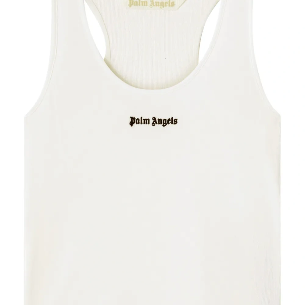 Топ в рубчик с вышитым логотипом