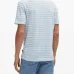 Полосатая футболка из смесового льна