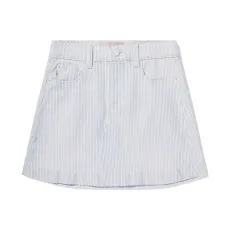 Джинсовая юбка мини в полоску Джинсовая юбка мини в полоску