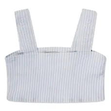 Укороченный топ в полоску