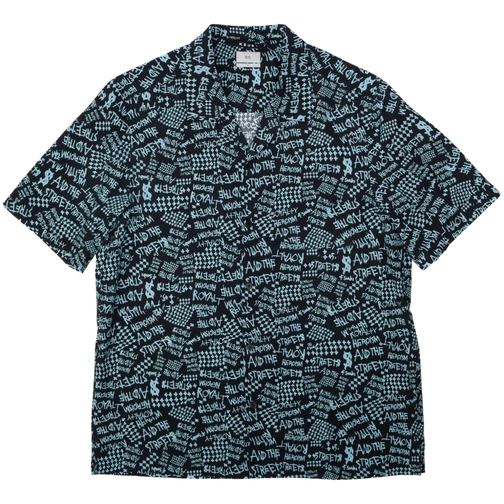 Рубашка Heroism с текстовым принтом