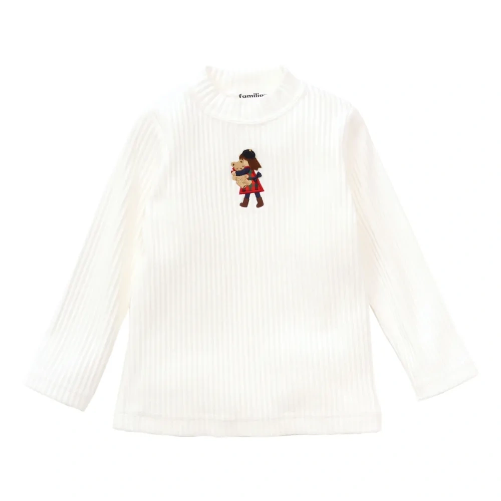 Топ в рубчик с вышивкой