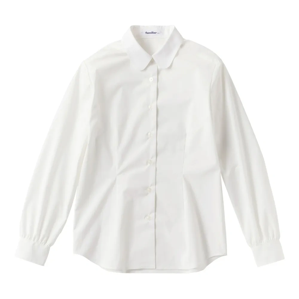 Рубашка с закругленным воротником