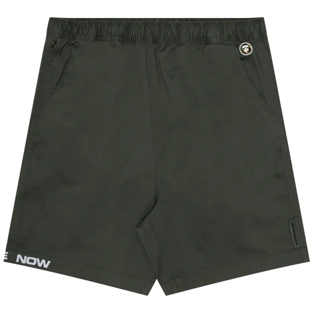 Шорты с эластичным поясом и вышитым логотипом