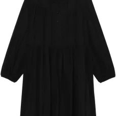 Платье со сборками и кружевом