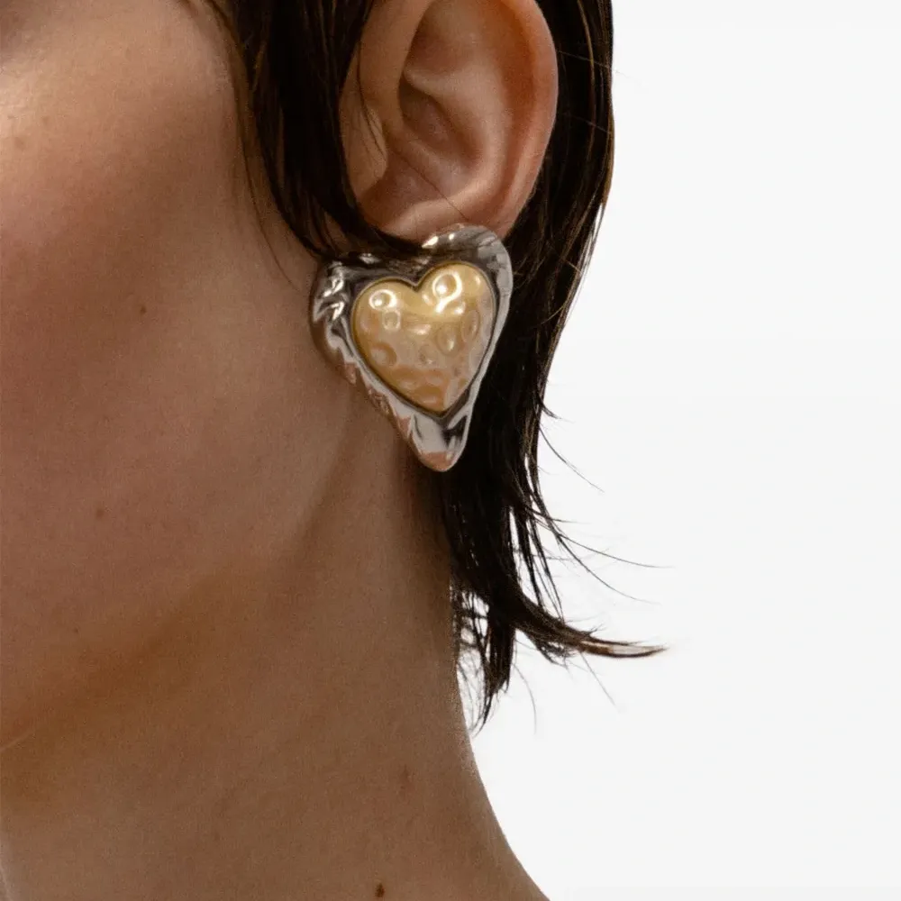 Серьги-гвоздики Heart